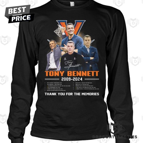 Coach Tony Bennett 2009-2024 Signature Thank You For The Memories Unisex T-Shirt