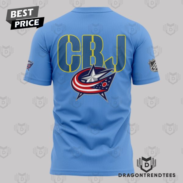 Columbus Blue Jackets Hockey 3D T-Shirt – Blue