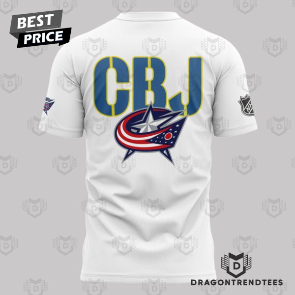 Columbus Blue Jackets Hockey 3D T-Shirt – White