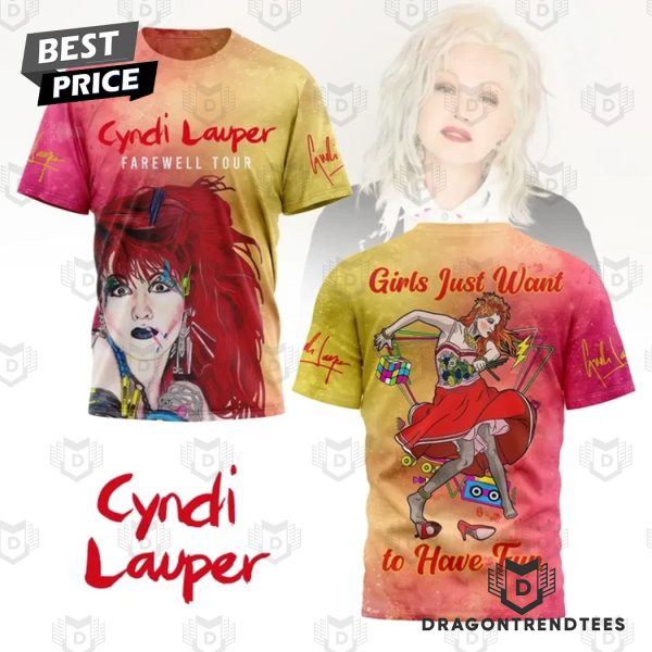 Cyndi Lauper Girls Just Want To Have Fun 3D T-Shirt