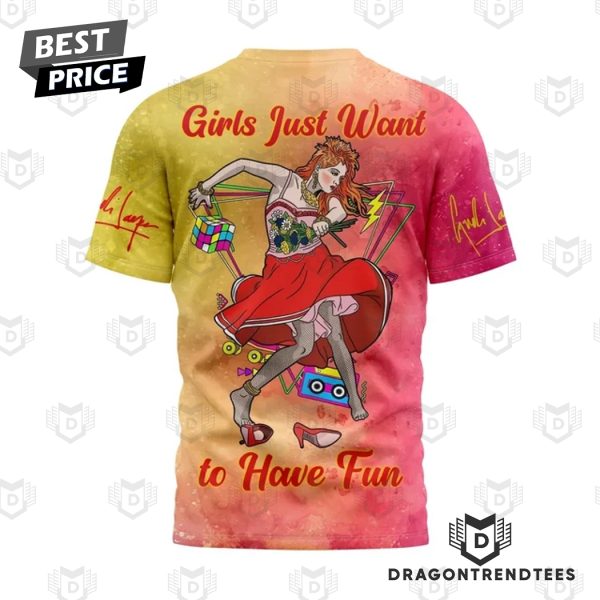 Cyndi Lauper Girls Just Want To Have Fun 3D T-Shirt