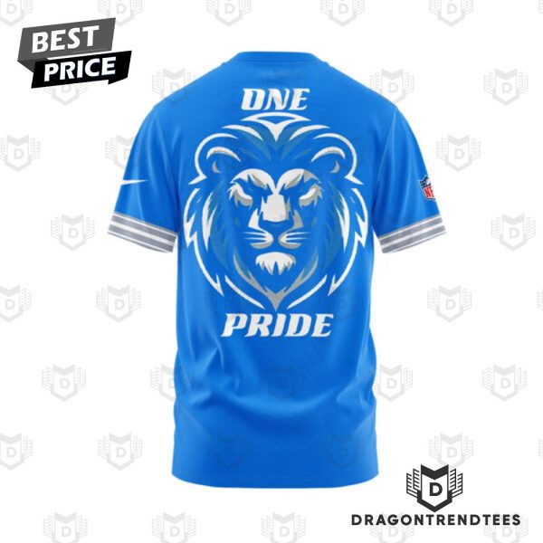 Detroit Lions One Pride 2024 Design 3D T-Shirt – Blue