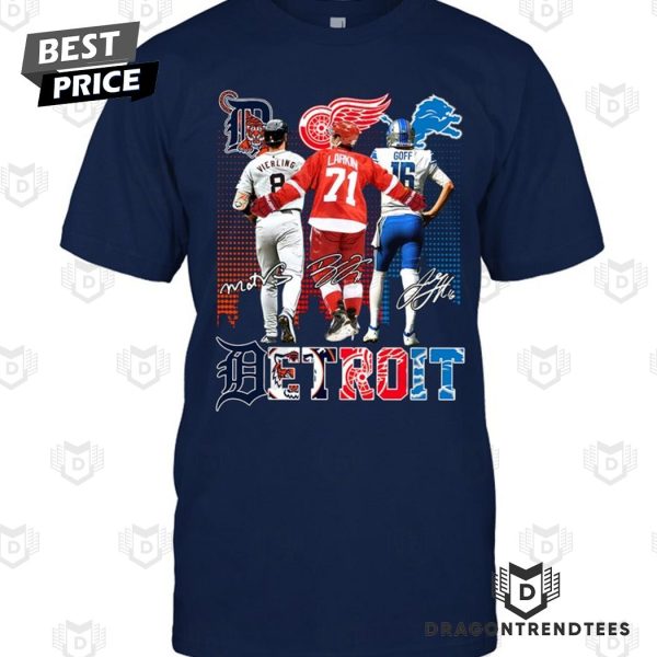 Detroit Tigers – Detroit Red Wings – Detroit Lions Signature Unisex T-Shirt