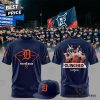 Detroit Tigers Navy 2024 Postseason 3D T-Shirt