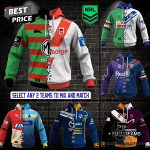 Mix 2 NRL Collection Your Teams Design Hoodie