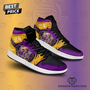 Kobe Bryant 24 Los Angeles Lakers Signature Air Jordan 1 High Top