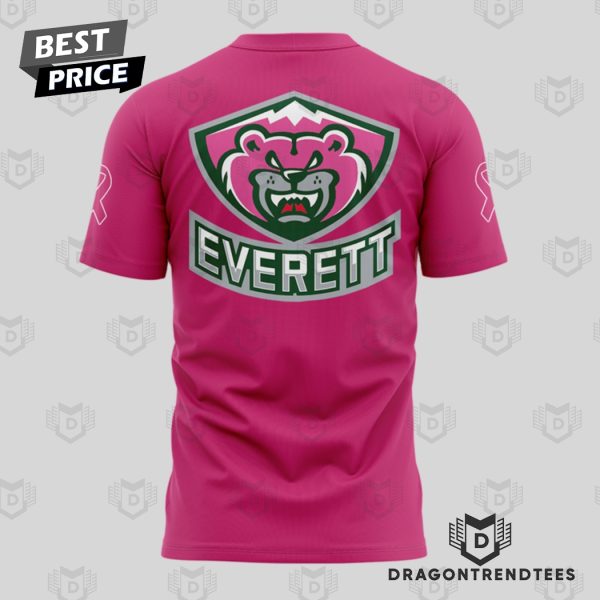 Everett Silvertips 2024 Pink The Rink 3D T-Shirt