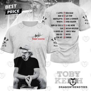 Toby Keith I Love This Bar Signature 3D T-Shirt