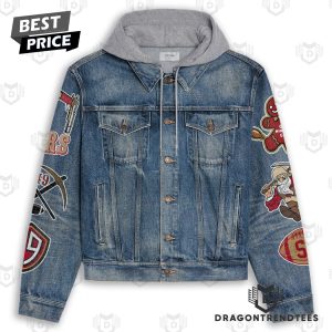 Grinch x San Francisco 49ers Hooded Denim Jacket