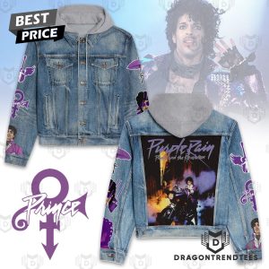 Purple Rain Prince And The Revolution Hooded Denim Jacket