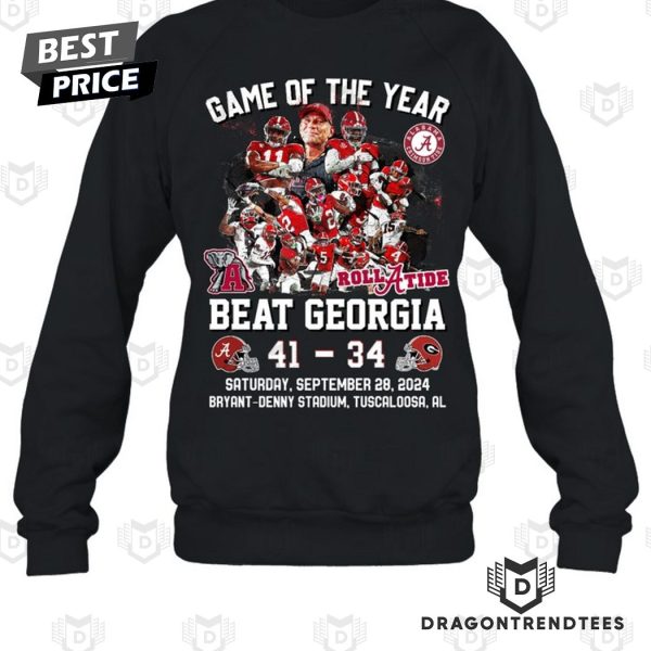 Game Of The Years Alabama Crimson Tide Beat Georgia 41-34 Unisex T-Shirt