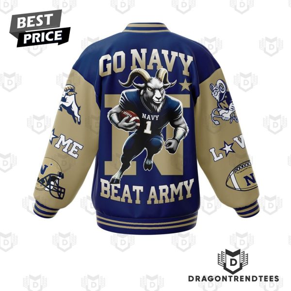 Go Navy Midshipmen Beat Army Baseball Jacket