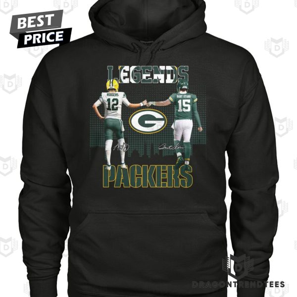 Green Bay Packers Legends Aaron Rodgers x Bart Starr Signature Unisex T-Shirt