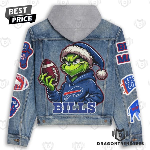 Grinch x Buffalo Bills Hooded Denim Jacket