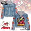 Grinch x Las Vegas Raiders Hooded Denim Jacket