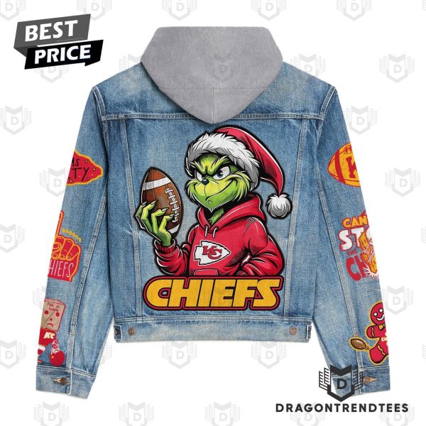 Grinch x Kansas City Chiefs Hooded Denim Jacket