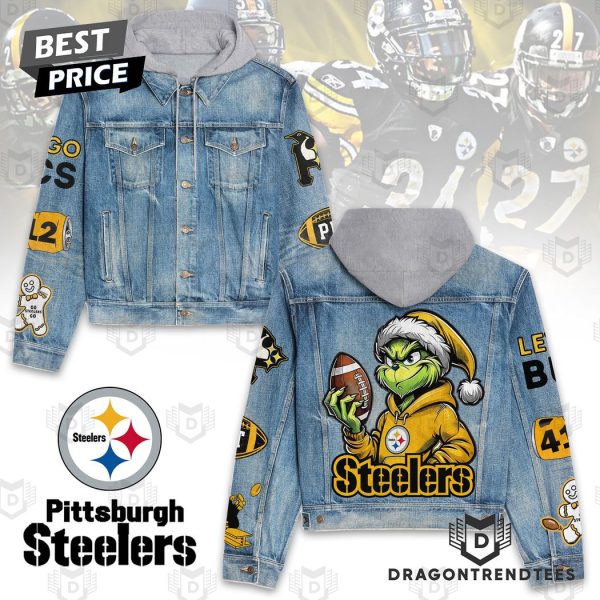 Grinch x Pittsburgh Steelers Hooded Denim Jacket