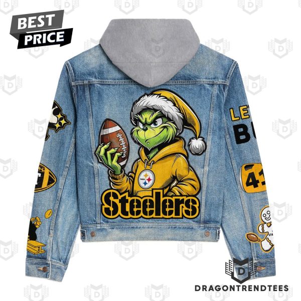 Grinch x Pittsburgh Steelers Hooded Denim Jacket