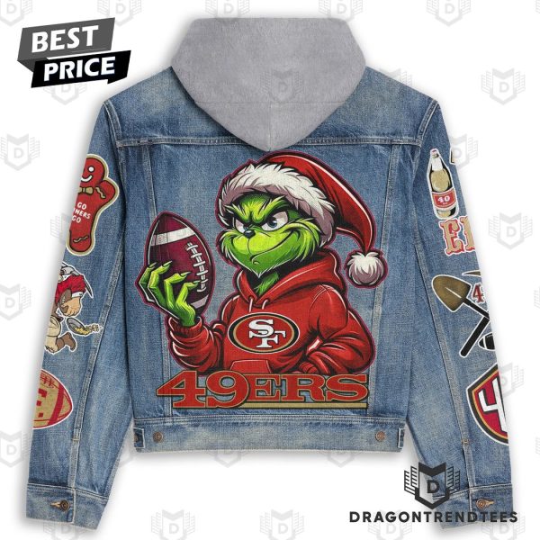 Grinch x San Francisco 49ers Hooded Denim Jacket