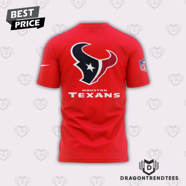 Houston Texans Legends Community Chevron 3D T-Shirt – Red