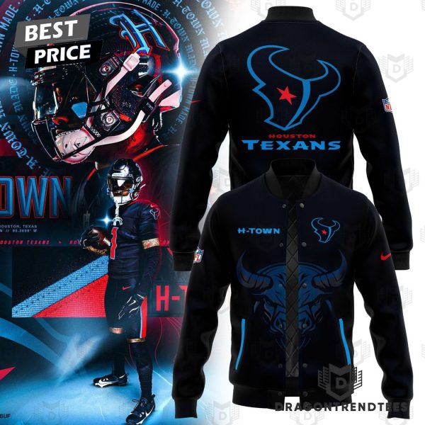 HTown Blue Houston Texans Alternate Game Baseball Jacket