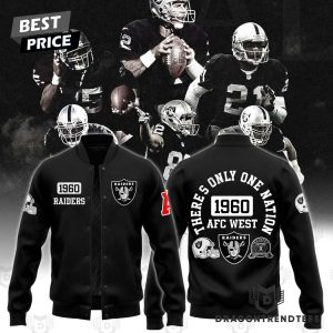 Las Vegas Raiders – There Is Only One Nation Baseball Jacket