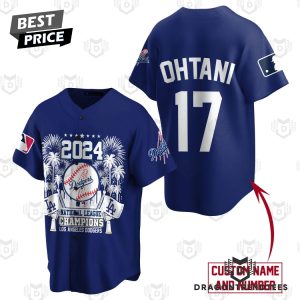 Los Angeles Dodgers 2024 National League Champions Shohei Ohtani Baseball Jersey