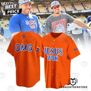 Jesus Won X New York Mets 2024 Baseball Jersey – Orange