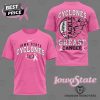 Iowa State Cyclones Tackle Breast Cancer 3D T-Shirt – Black