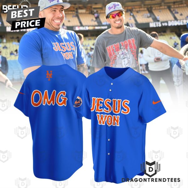 Jesus Won X New York Mets 2024 Baseball Jersey – Blue