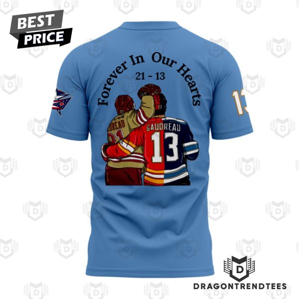 Johnny Gaudreau Forever In Our Hearts – Columbus Blue Jackets 3D T-Shirt