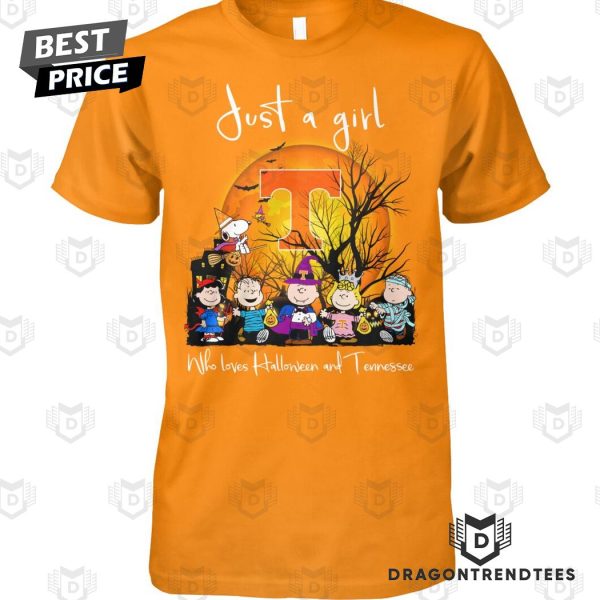 Just A Girl Who Love Halloween And Tennessee Volunteers Unisex T-Shirt