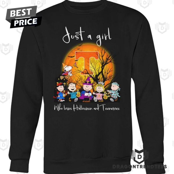 Just A Girl Who Love Halloween And Tennessee Volunteers Unisex T-Shirt