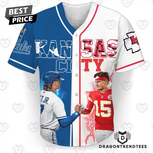 Kansas City Chiefs x Kansas City Royals Signature Baseball Jersey