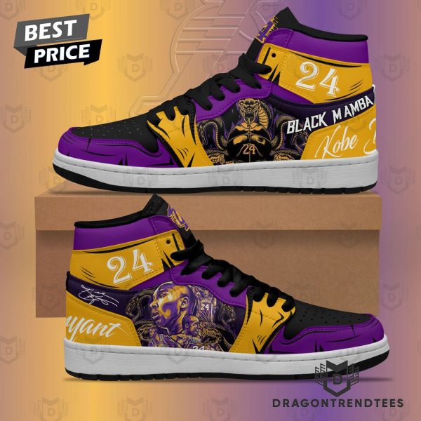 Kobe Bryant 24 Los Angeles Lakers Signature Air Jordan 1 High Top