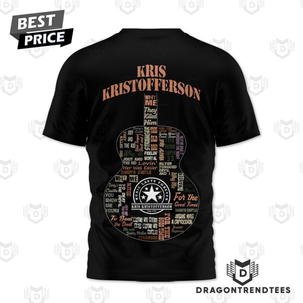 Kris Kristofferson 1036-2024 Legend Of Country, Heart Of A Rebel – Thank You For The Memories 3D T-Shirt