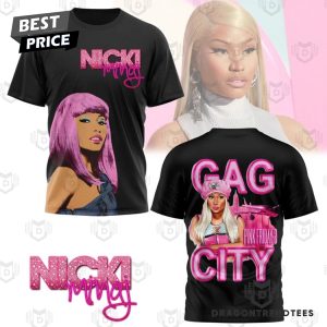 Nicki Minaj Pink Friday 2 City 3D T-Shirt – Black