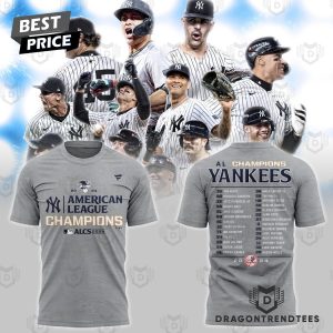 2024 American League Champions New York Yankees 3D T-Shirt