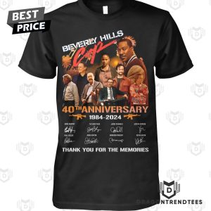 Beverly Hills Cop 40th Anniversary 1984-2024 Signature Thank You For The Memories Unisex T-Shirt