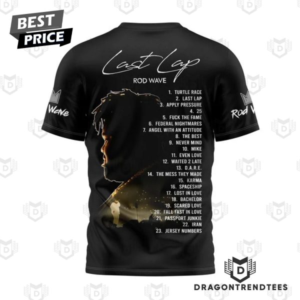 Last Lap Rod Wave Tour 3D T-Shirt – Black