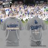 Los Angeles Dodgers 2024 National League Champions 3D T-Shirt – Blue