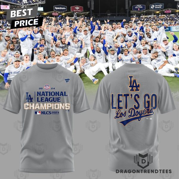 Los Angeles Dodgers 2024 National League Champions – LA  Dodgers Let Go 3D T-Shirt