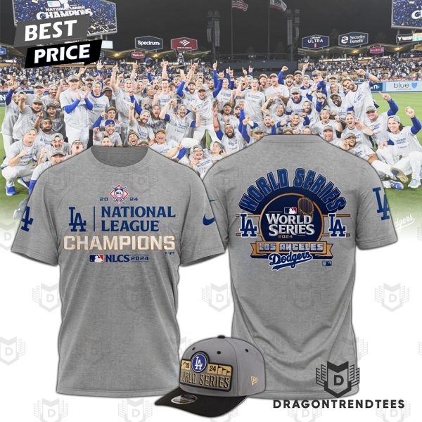 Los Angeles Dodgers 2024 National League Champions World Series 3D T-Shirt