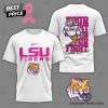 LSU Tigers Your Fight Is Our Fight Tackle Cancer 3D T-Shirt – Black