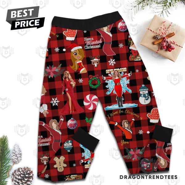 Mariah Carey Merry Christmas One And All Pajamas Set