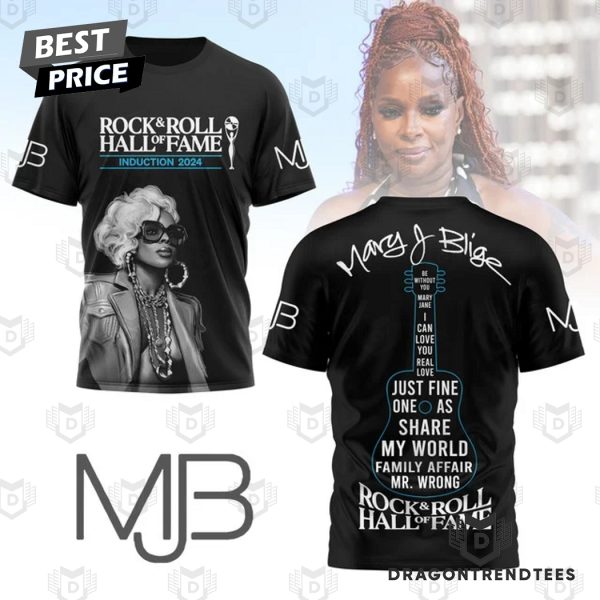 Mary J Blige Rock & Roll Hall Of Fame 3D T-Shirt