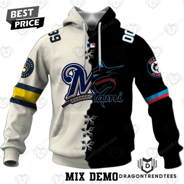 Mix 2 MLB Teams Collection Your Teams Design Hoodie