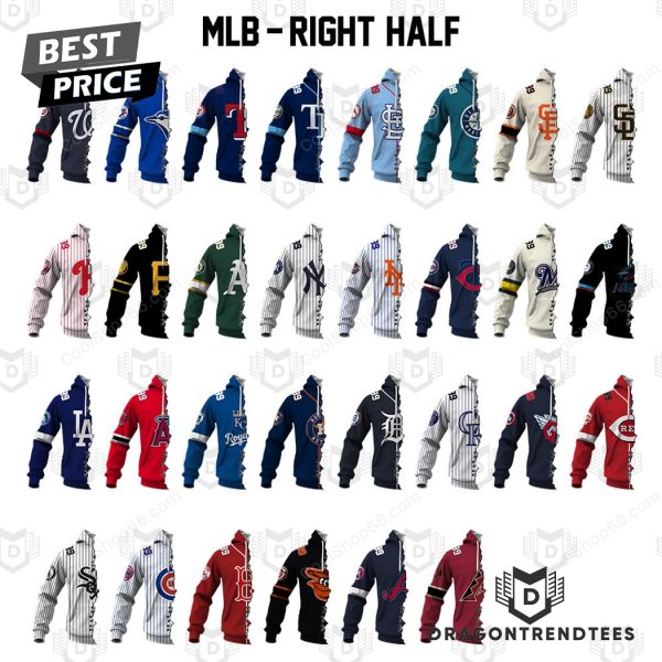 Mix 2 MLB Teams Collection Your Teams Design Hoodie