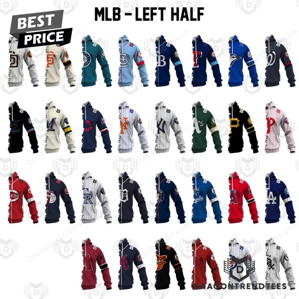 Mix 2 MLB Teams Collection Your Teams Design Hoodie