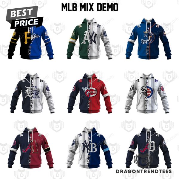 Mix 2 MLB Teams Collection Your Teams Design Hoodie